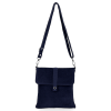 Kožené kabelka univerzální Vittoria Gotti tmavě modrá B17
