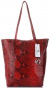 Kožené kabelka shopper bag Vittoria Gotti červená V16299