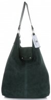 Kožené kabelka shopper bag Vittoria Gotti lahvově zelená V3292C