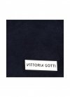 Kožené kabelka shopper bag Vittoria Gotti tmavě modrá V501