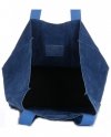 Kožené kabelka shopper bag Vittoria Gotti modrá V8252