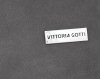 Kožené kabelka listonoška Vittoria Gotti šedá V5576