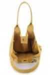Kožené kabelka shopper bag Genuine Leather žlutá 801