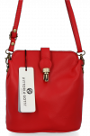 Kožené kabelka univerzální Vittoria Gotti červená V2466