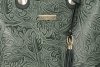 Kožené kabelka kufřík Vittoria Gotti lahvově zelená V27J