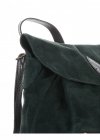 Kožené kabelka batůžek Vittoria Gotti lahvově zelená 80022