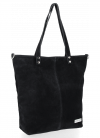 Kožené kabelka shopper bag Vittoria Gotti černá VG41