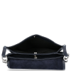 Kožené kabelka listonoška Vittoria Gotti tmavě modrá V556134