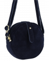 Kožené kabelka listonoška Vittoria Gotti tmavě modrá V20CMS