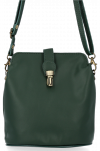 Kožené kabelka univerzální Vittoria Gotti lahvově zelená V2466