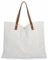 Italská Kabelka Shopper Bag v Módních Vzorech 5887 Bílá