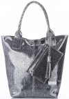 Kožené kabelka shopper bag Vittoria Gotti iron V6141
