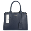 Kožené kabelka kufřík Vittoria Gotti tmavě modrá V554050