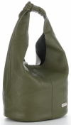 Kožené kabelka univerzální Vittoria Gotti světle zelená V693658