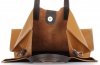 Kožené kabelka univerzální Genuine Leather zrzavá 691756