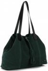 Kožené kabelka shopper bag Vittoria Gotti lahvově zelená V3076