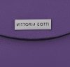 Kožené kabelka listonoška Vittoria Gotti fialová V695351