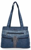 Dámská kabelka shopper bag Hernan tmavě modrá 8006-1