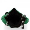 Kožené kabelka listonoška Genuine Leather dračí zelená 222