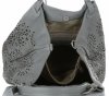 Kožené kabelka shopper bag Vittoria Gotti šedá V8913