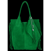 Kožené kabelka shopper bag Vittoria Gotti dračí zelená B16