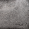 Kožené kabelka univerzální Vittoria Gotti šedá B60