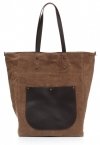 Kožené kabelka univerzální Genuine Leather zemitá 808036