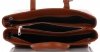 Kožené kabelka kufřík Genuine Leather zrzavá 3239