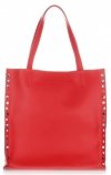 Kožené kabelka shopper bag Genuine Leather červená 5013