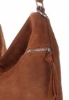Kožené kabelka univerzální Genuine Leather zrzavá 5577C