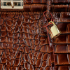 Kožené kabelka kufřík Vittoria Gotti hnědá V9113