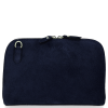 Kožené kabelka listonoška Vittoria Gotti tmavě modrá V68A