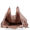 Kožené kabelka shopper bag Vittoria Gotti pudrová růžová B16