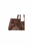 Kožené kabelka shopper bag Vera Pelle hnědá 205454