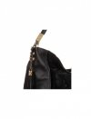 Kožené kabelka univerzální Genuine Leather černá 8078