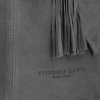 Kožené kabelka shopper bag Vittoria Gotti šedá B16