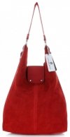 Kožené kabelka shopper bag Vittoria Gotti červená V3292C