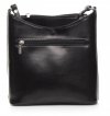 Kožené kabelka listonoška Genuine Leather černá 6001