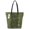 Kožené kabelka shopper bag Vittoria Gotti zelená V2380