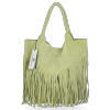 Dámská kabelka shopper bag Vittoria Gotti pistáciová VPOS9