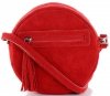 Kožené kabelka listonoška Vittoria Gotti červená V5209C