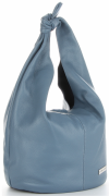 Kožené kabelka univerzální Vittoria Gotti modrá V693658