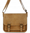 Kožené kabelka listonoška Genuine Leather zrzavá 1643