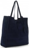 Bőr táska shopper bag Vittoria Gotti tengerkék V205454