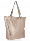 Bőr táska shopper bag Vittoria Gotti óarany B24