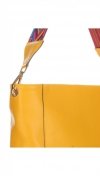 Bőr táska shopper bag Genuine Leather sárga K26