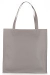 Bőr táska shopper bag Genuine Leather szürke 5013