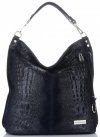 Bőr táska shopper bag Vittoria Gotti tengerkék V898