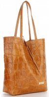 Bőr táska shopper bag Vittoria Gotti vörös V299COCO