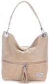 Bőr táska shopper bag Vittoria Gotti földszínű V3821